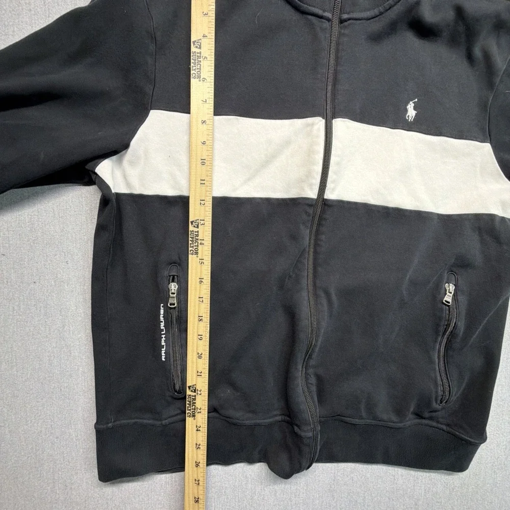 Polo‎ Ralph Lauren Jacket Mens XL Black Performance Full Zip Track Sweatshirt